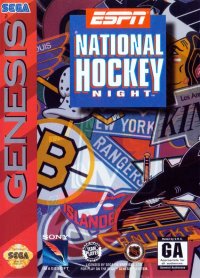 ESPN National Hockey Night Sega Genesis US box art